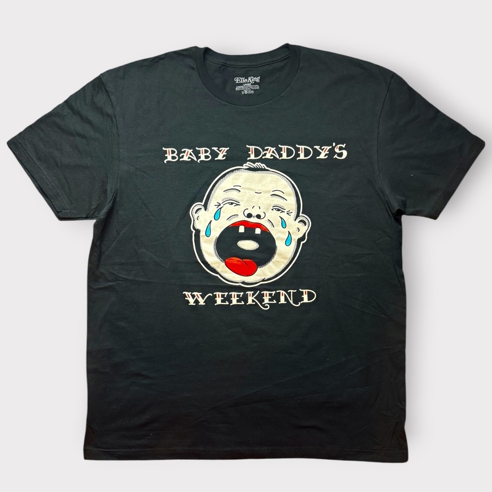Elle King Baby Daddy's Weekend Concert Tour T-Shirt Black Mens‎ Large USA Made